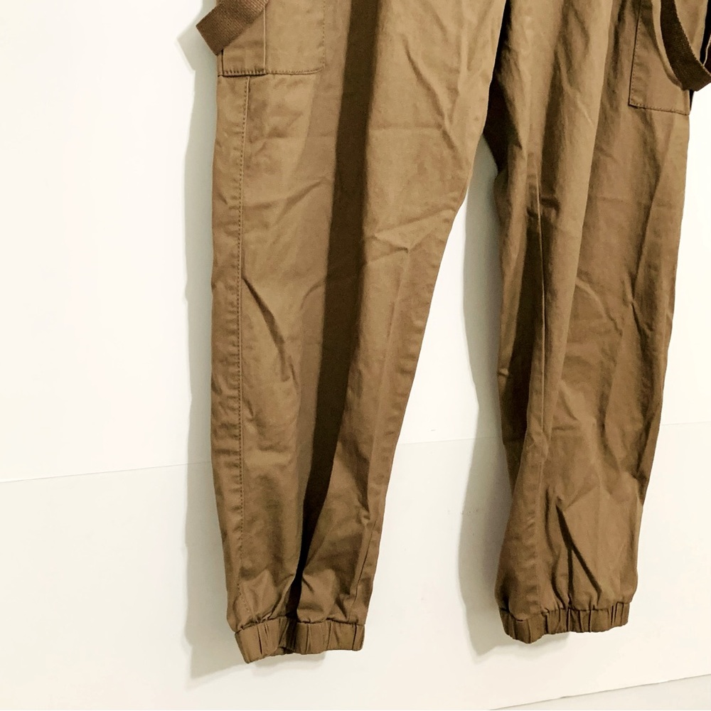 Cargo Pants Cali 1850 Suspender Brown Twill   Large Pockets High Rise Large NWT - Picture 4 of 16
